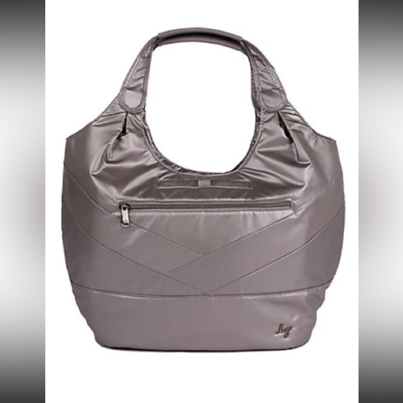 lug Handbags - Lug Gondola SE Metallic Pearl Pewter Travel Bag Tote Purse